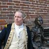 Brian Hilton as General George Washington - A Bench with History; Photo by Brookshire Solutions, LLC 
